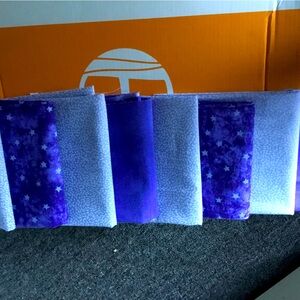 8 fat quater 100/100 cotton for quilting s shade of purple a great bargain
